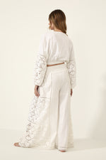 Load image into Gallery viewer, REGINA OFF WHITE WIDE LEG PANTS
